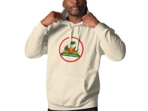 Haiti Pride Unisex Premium Hoodie - Bone