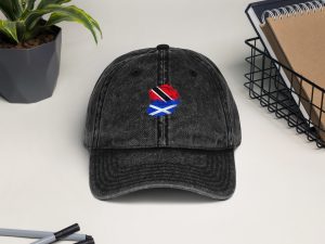 Trinidad and Tobago Pride Vintage Cotton Twill Cap - Black