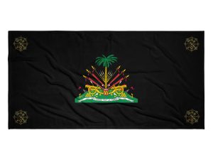 Haiti Pride Beach Towel - White