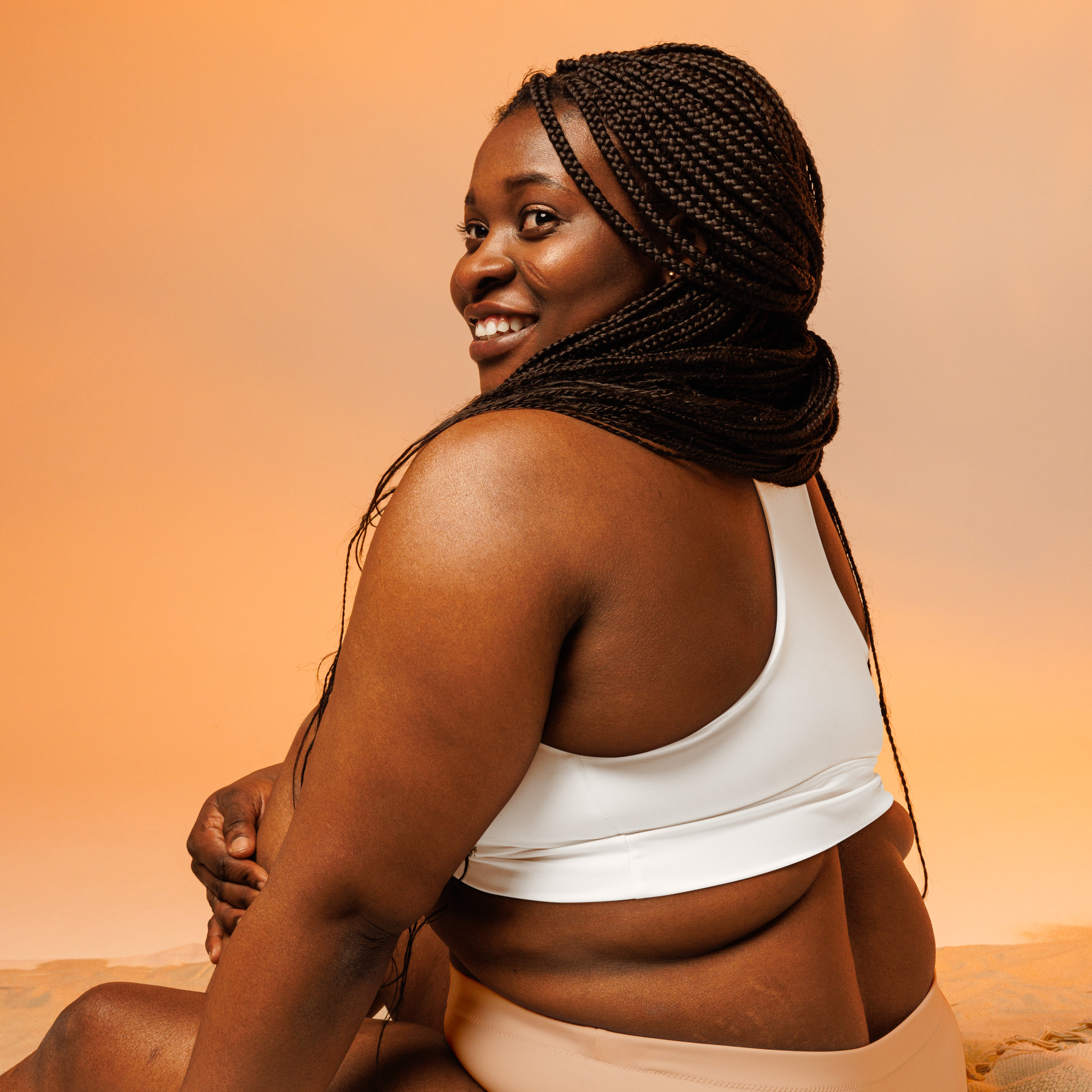 Ayetian Recycled Longline Sports Bra - Image 3