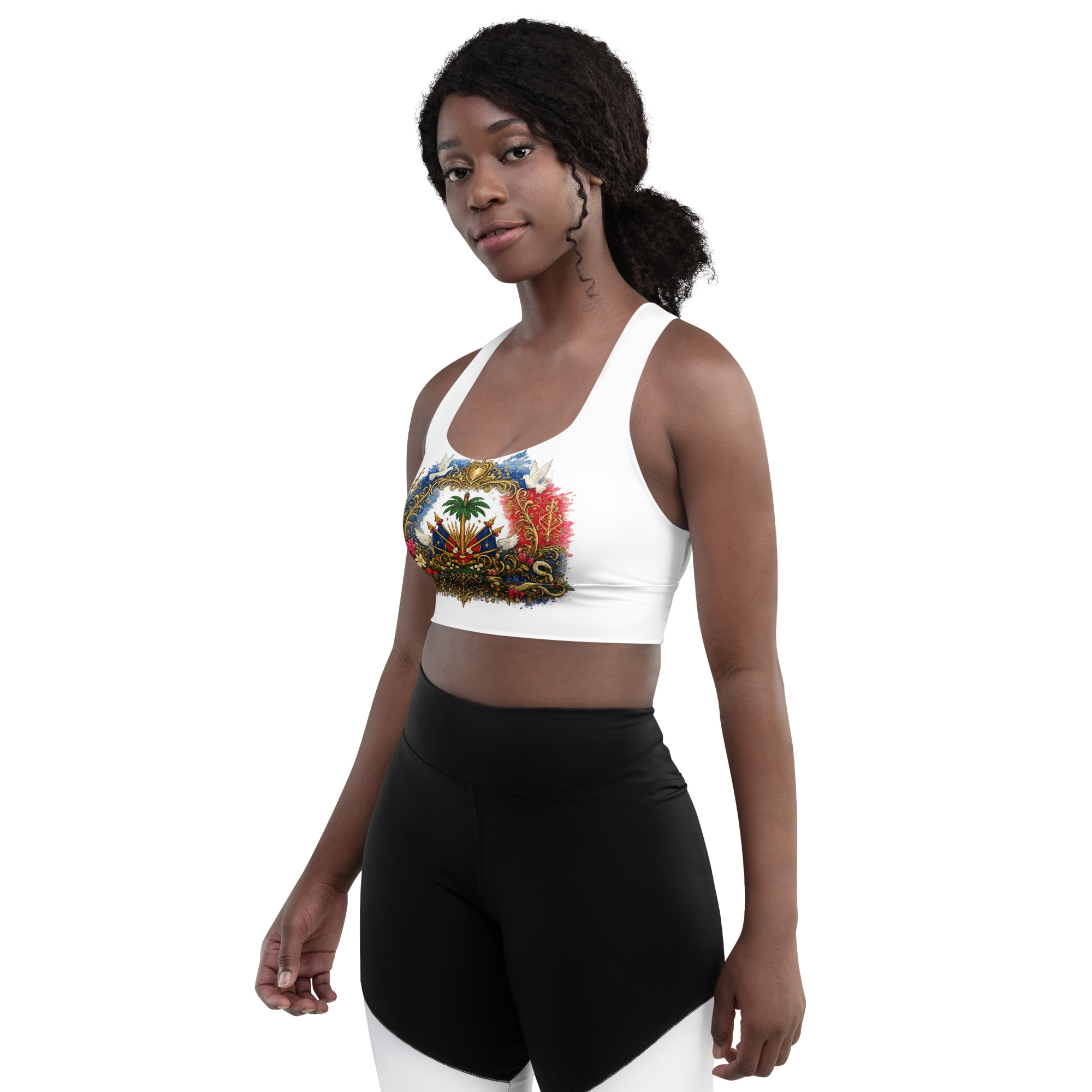 Ayetian Recycled Longline Sports Bra - Image 4