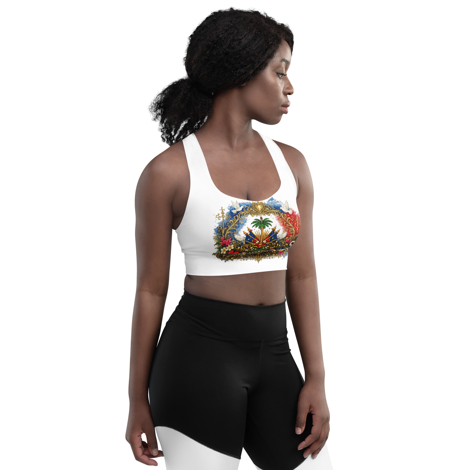 Ayetian Recycled Longline Sports Bra - Image 5