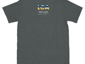 iHEART St. Lucia Statement Short-Sleeve Unisex T-Shirt