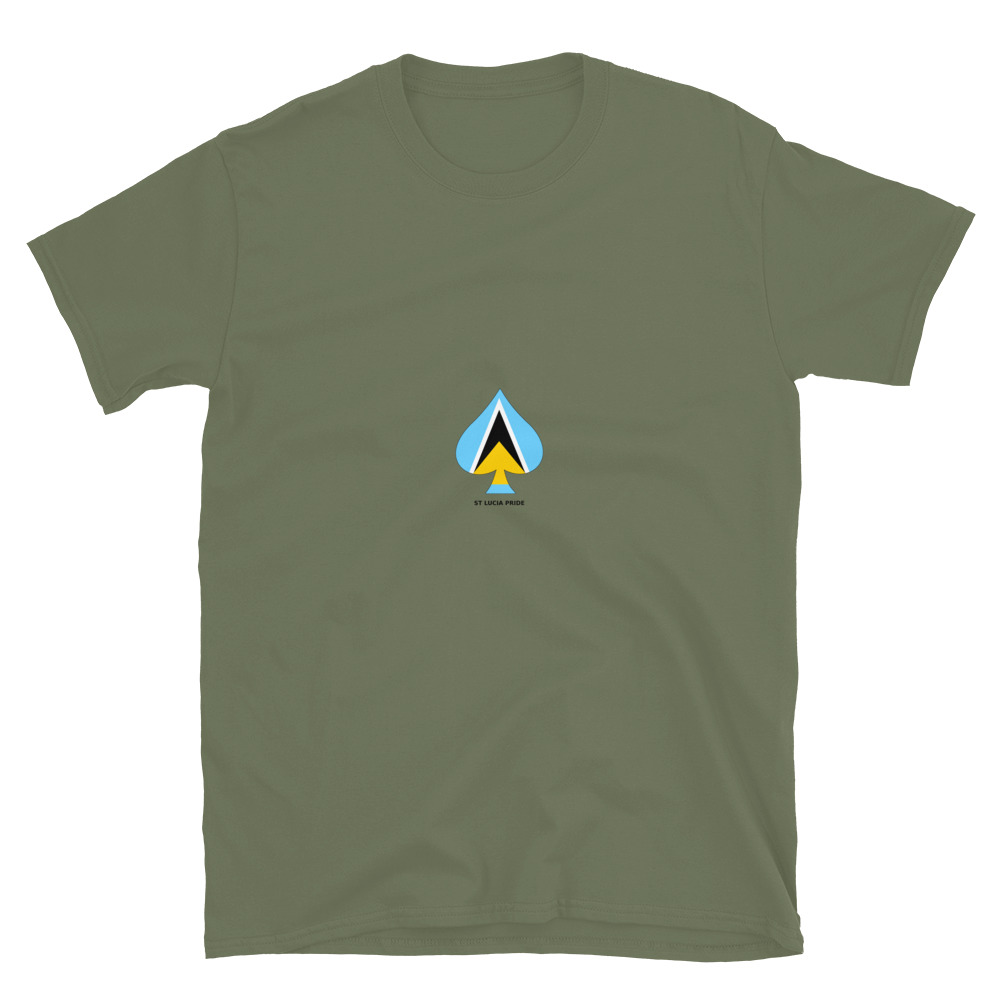 iSPADE Saint Lucia Short-Sleeve Unisex T-Shirt - Image 3