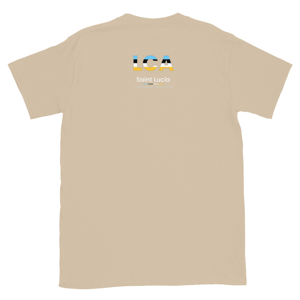 iSPADE Saint Lucia Statement Short-Sleeve Unisex T-Shirt - Image 7