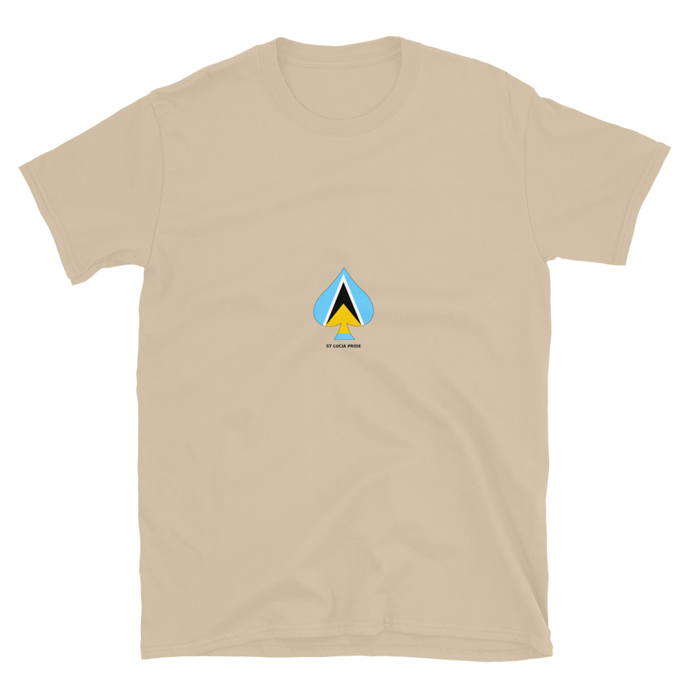 iSPADE Saint Lucia Short-Sleeve Unisex T-Shirt - Image 4